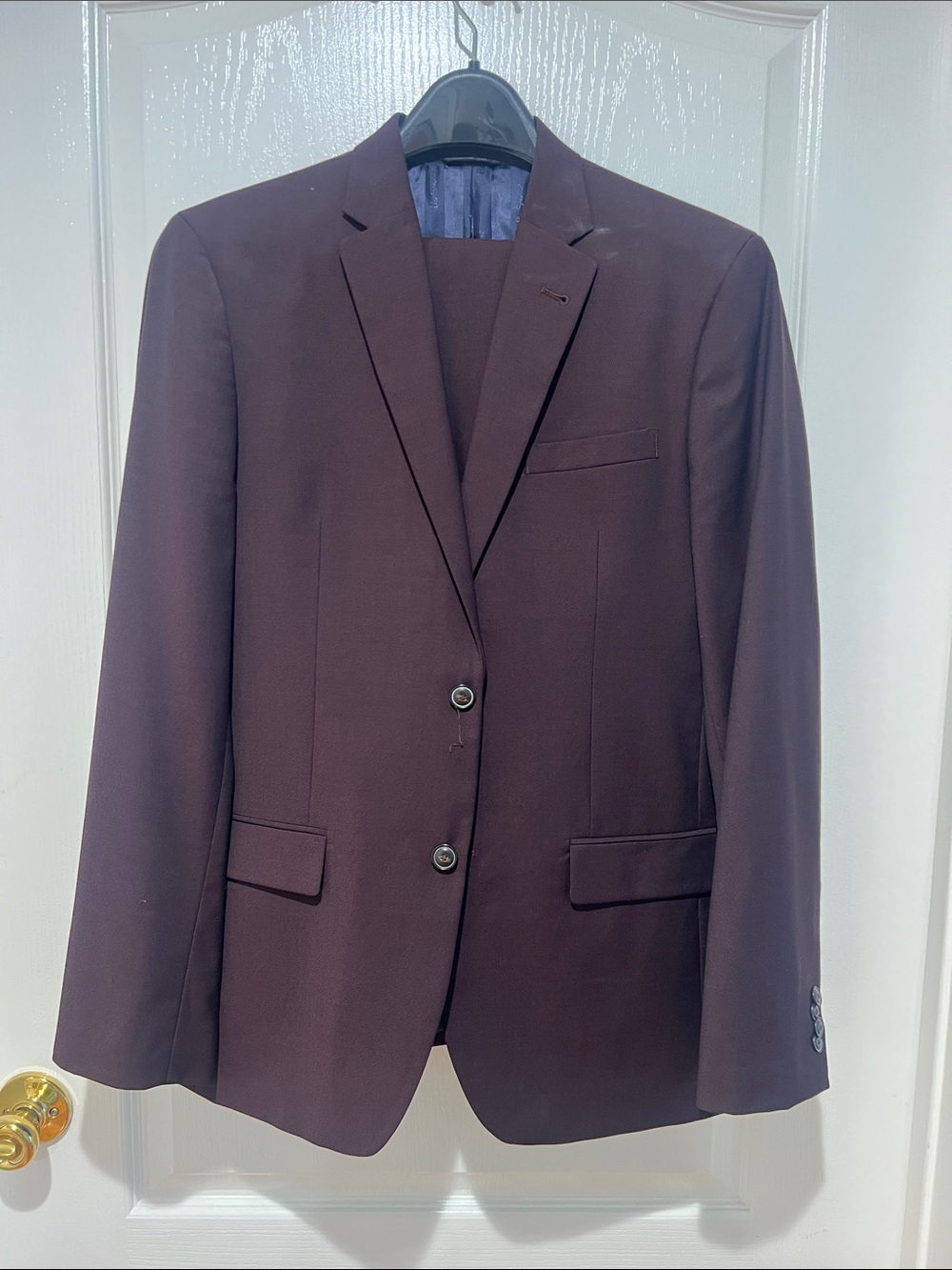 Paul Smith Men's Tailored Dark Plum Suit and Trousers